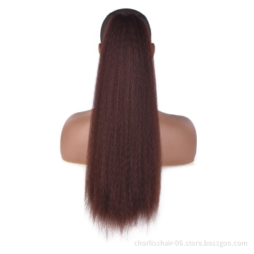 Ombre Color 22 Inch Chorliss For Women Goddess Long Straight Drawstring Ponytails Kinky Curly In Synthetic Ponytail Extensions